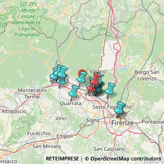 Mappa Via Fratelli Cervi, 59013 Montemurlo PO, Italia (9.98353)