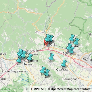 Mappa Via Nazario Sauro, 51100 Pistoia PT, Italia (8.68)