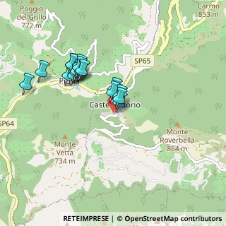 Mappa Via Case Sparse Monte Vetta, 18030 Castel Vittorio IM, Italia (0.86842)