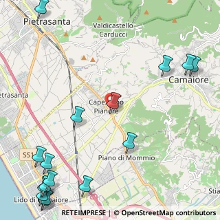 Mappa Via Dietro Monte, 55041 Camaiore LU, Italia (3.51813)