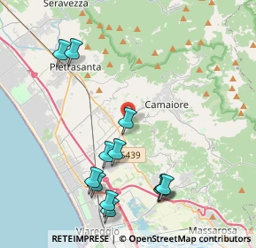 Mappa Via delle Capanne, 55041 Camaiore LU, Italia (4.66667)
