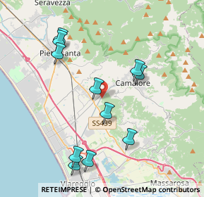 Mappa Via delle Capanne, 55041 Camaiore LU, Italia (4.18727)