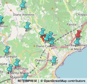 Mappa SP 37, 18013 Diano Castello IM (2.67667)