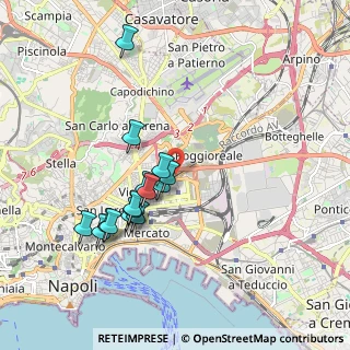 Mappa Via Nuova Poggioreale, 80141 Napoli NA, Italia (1.866)