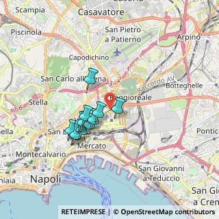 Mappa Via Nuova Poggioreale, 80141 Napoli NA, Italia (1.51333)
