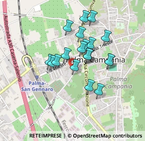 Mappa Via Cimitero, 80036 Palma Campania NA, Italia (0.3695)