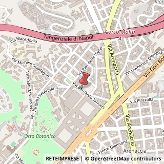 Mappa Via Bernardo Tanucci,  88, 80137 Napoli, Napoli (Campania)