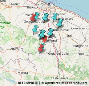 Mappa 70020 Santeramo in Colle BA, Italia (10.93688)