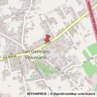 Mappa Via Ferrovia, 26, 80040 San Gennaro Vesuviano, Napoli (Campania)