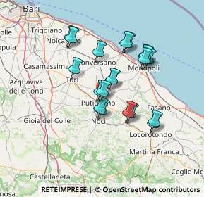 Mappa Via Castellana-Putignano, 70017 Putignano BA, Italia (12.466)