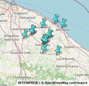 Mappa Via Castellana-Putignano, 70017 Putignano BA, Italia (9.22929)