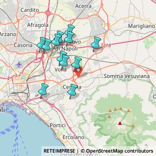 Mappa Via Cozzolino, 80040 Cercola NA, Italia (3.7375)