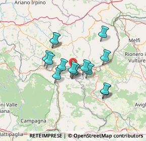 Mappa 83040 Conza della Campania AV, Italia (10.89)