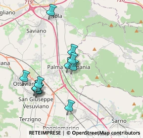 Mappa Via Guglielmo Marconi, 80036 Palma Campania NA, Italia (3.91833)
