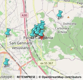 Mappa Via Guglielmo Marconi, 80036 Palma Campania NA, Italia (1.49167)