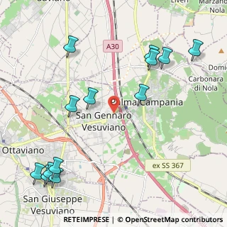 Mappa Via Ferrovia, 80040 San Gennaro Vesuviano NA, Italia (2.92846)
