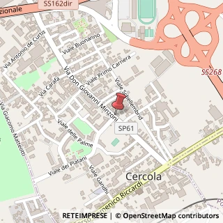 Mappa Via Don Giovanni Minzoni, 81, 80040 Cercola, Napoli (Campania)