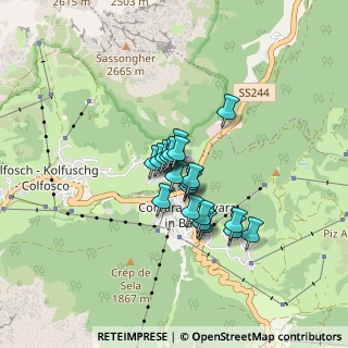 Mappa Strada Sassongher, 39033 Corvara In Badia BZ, Italia (0.5175)