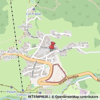 Mappa Strada Sorà, 11, 39033 Corvara in Badia, Bolzano (Trentino-Alto Adige)