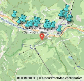 Mappa Streda Chemun, 39047 Santa Cristina Valgardena BZ, Italia (1.006)