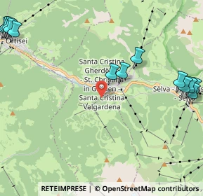 Mappa Streda Chemun, 39047 Santa Cristina Valgardena BZ, Italia (3.04385)