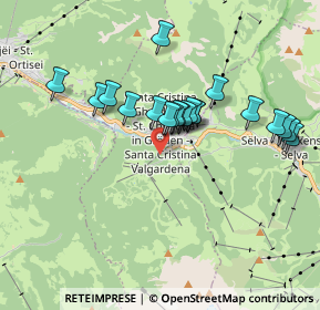 Mappa Streda Chemun, 39047 Santa Cristina Valgardena BZ, Italia (1.5275)