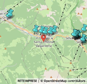 Mappa Streda Chemun, 39047 Santa Cristina Valgardena BZ, Italia (2.4605)