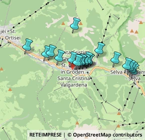 Mappa Str, 39047 Santa Cristina Valgardena BZ, Italia (1.373)