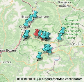 Mappa Strada Dursan, 39047 Santa Cristina Valgardena BZ, Italia (9.36)