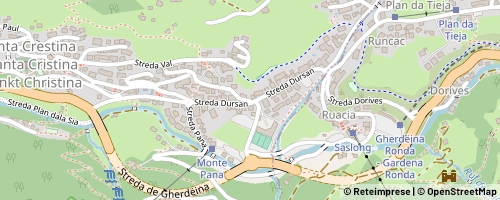 Mappa St. Christina in Gröden