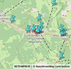 Mappa Strada Chemun, 39047 Santa Cristina Valgardena BZ, Italia (1.73692)