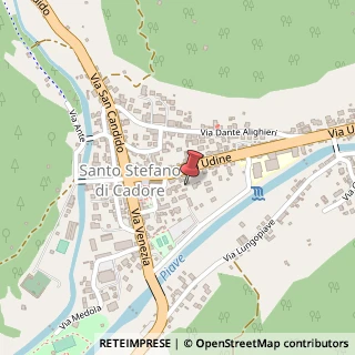 Mappa Via Udine, 94, 32045 Santo Stefano di Cadore, Belluno (Veneto)