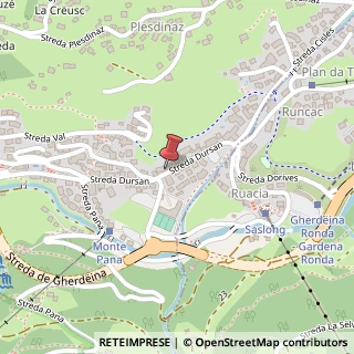Mappa Via Dursan, 57, 39047 Santa Cristina Valgardena, Bolzano (Trentino-Alto Adige)
