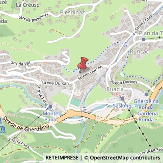 Mappa Via Dursan, 37, 39047 Santa Cristina Valgardena, Bolzano (Trentino-Alto Adige)