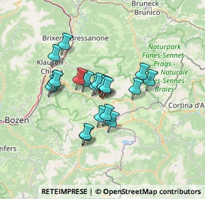 Mappa Strada Freina, 39048 Selva di Val Gardena BZ, Italia (9.7205)