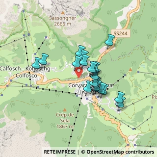 Mappa Strada la Sieia, 39033 Corvara in Badia BZ, Italia (0.645)