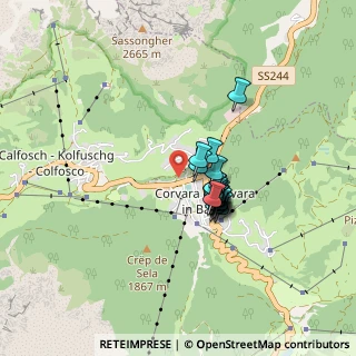 Mappa Strada la Sieia, 39033 Corvara in Badia BZ, Italia (0.5435)