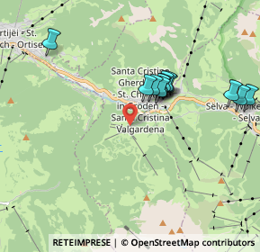 Mappa Strada Pana, 39047 Santa Cristina Valgardena BZ, Italia (1.73833)