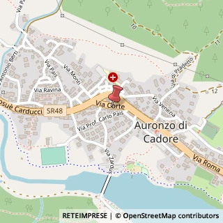 Mappa Via Corte, 19, 32041 Auronzo di Cadore, Belluno (Veneto)