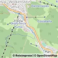 Mapa Selva di Val Gardena
