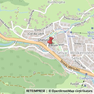 Mappa Strada Nives, 2, 39048 Selva di Val Gardena, Bolzano (Trentino-Alto Adige)