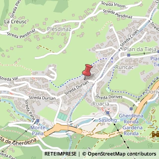 Mappa Via Dursan, 95, 39047 Santa Cristina Valgardena, Bolzano (Trentino-Alto Adige)