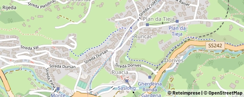 Mappa Wolkenstein in Gröden