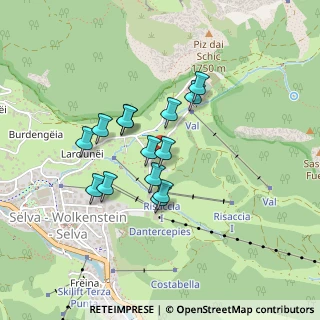 Mappa Strada Dantercepies, 39048 Selva di Val Gardena BZ, Italia (0.32857)