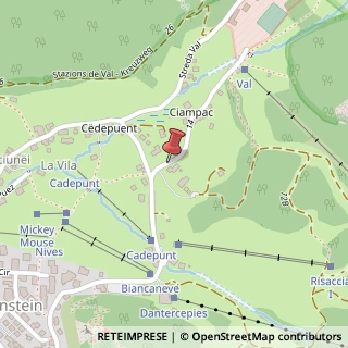 Mappa Streda Danterc?pies, 86, 39048 Selva di Val Gardena, Bolzano (Trentino-Alto Adige)