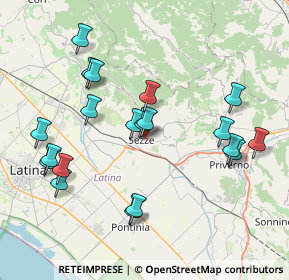 Mappa Via Santa Lucia, 04018 Sezze LT, Italia (8.7025)