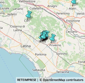 Mappa Via Guglielmo Marconi, 04018 Sezze LT, Italia (6.33636)