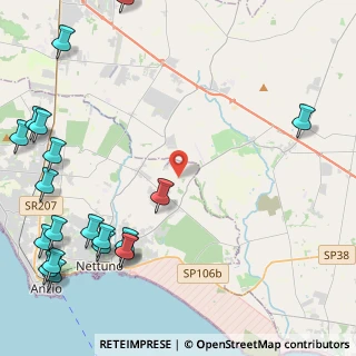 Mappa Via Salsomaggiore, 00048 Nettuno RM, Italia (7.0215)