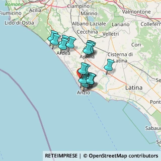 Mappa Via Macchiavelli, 00042 Anzio RM, Italia (9.53111)