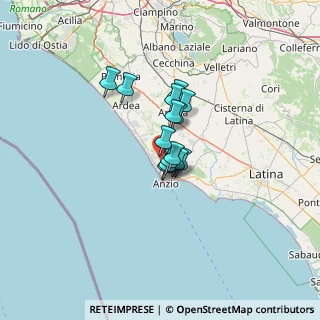 Mappa Via Macchiavelli, 00042 Anzio RM, Italia (7.74143)